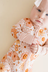 Bamboo Zip Romper | Sweet Blossom