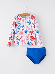 4th of july “Bow” Boutique Swimsuit