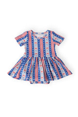 All-American Girl S/S Twirl Bodysuit