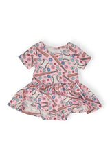 Batter Up S/S Twirl Bodysuit