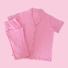BELLA PINK RIB WOMEN'S DREAM FLARE SET
