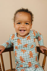 Bamboo Two Piece Set | Gingerbread Gingham