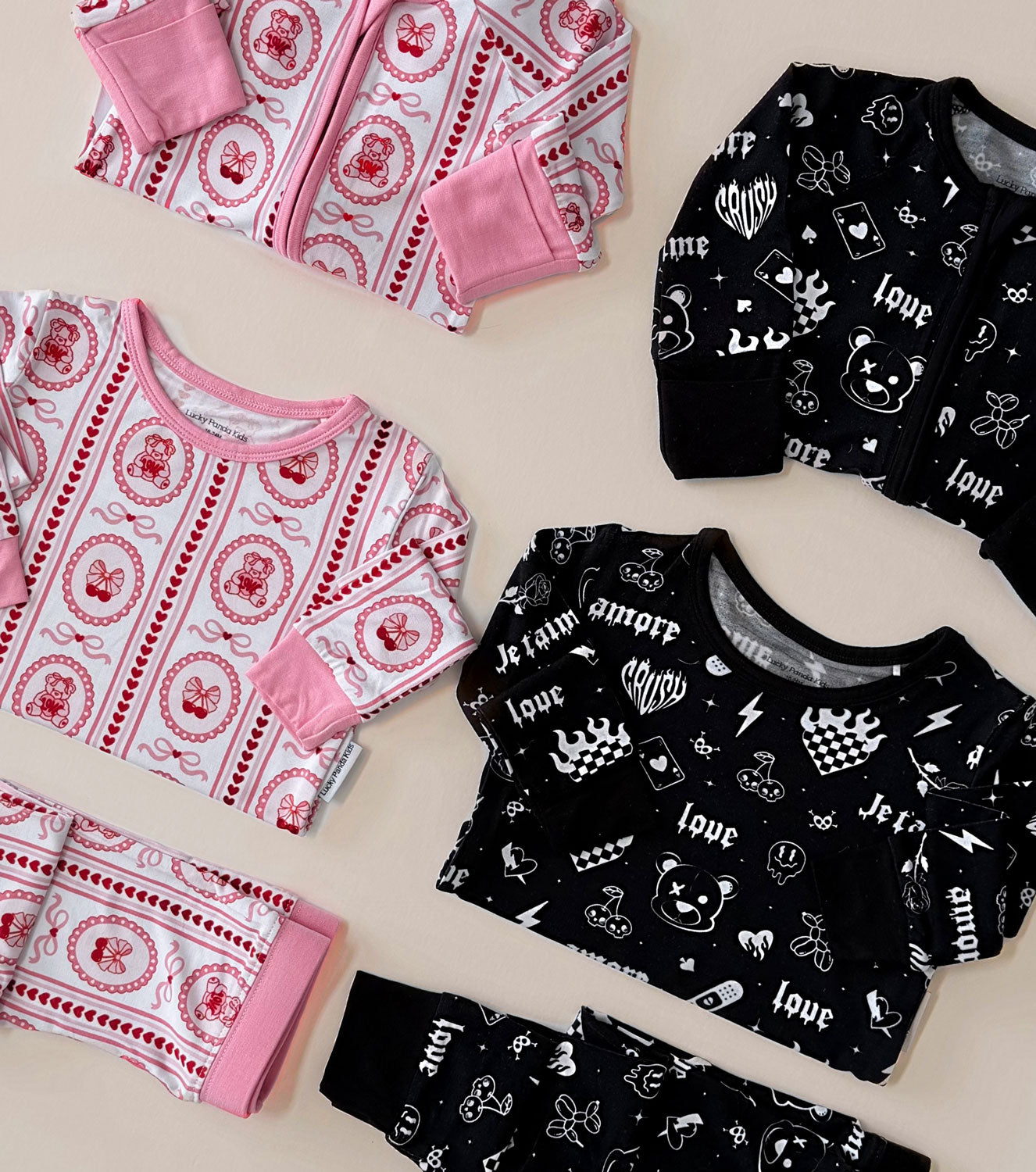 Bamboo Zip Romper | Cherry Bear