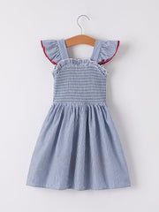 BACK TO SCHOOL Apple Applique Girls Dress