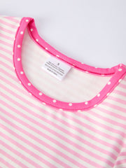 Back To School Girls' Pencil Applique Striped Set