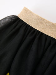 Back To School Crayon Girls Skirt Tulle Applique Skirt