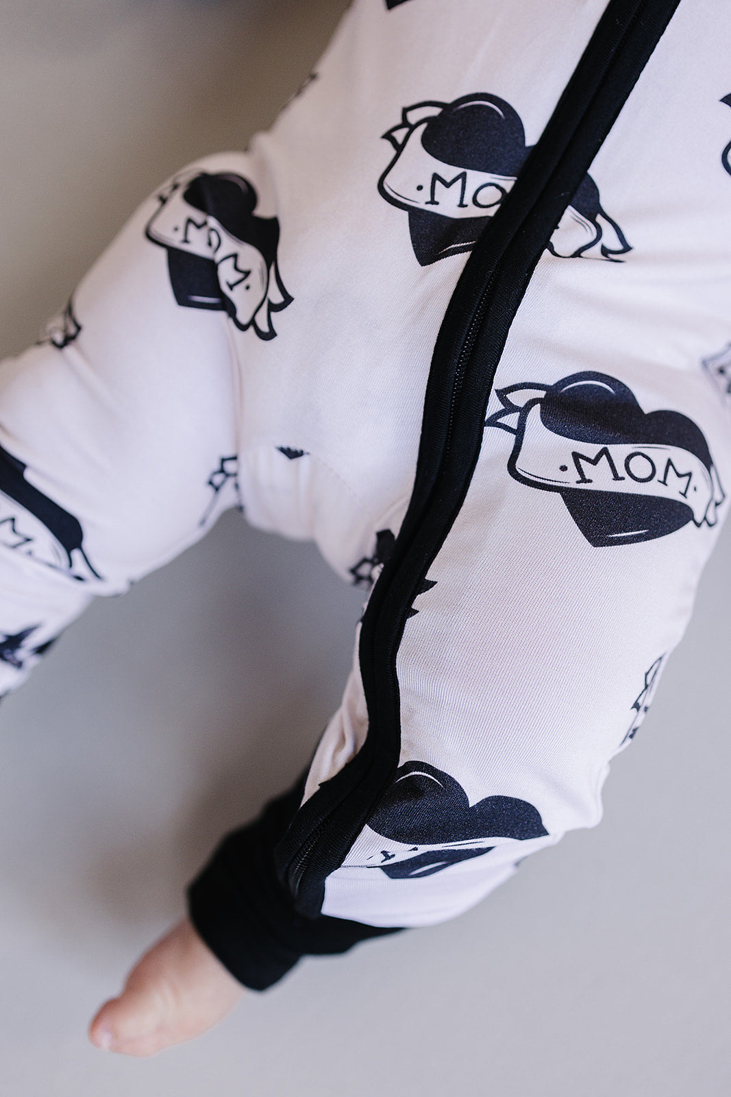 Bamboo Zip Romper | Mom Tattoo