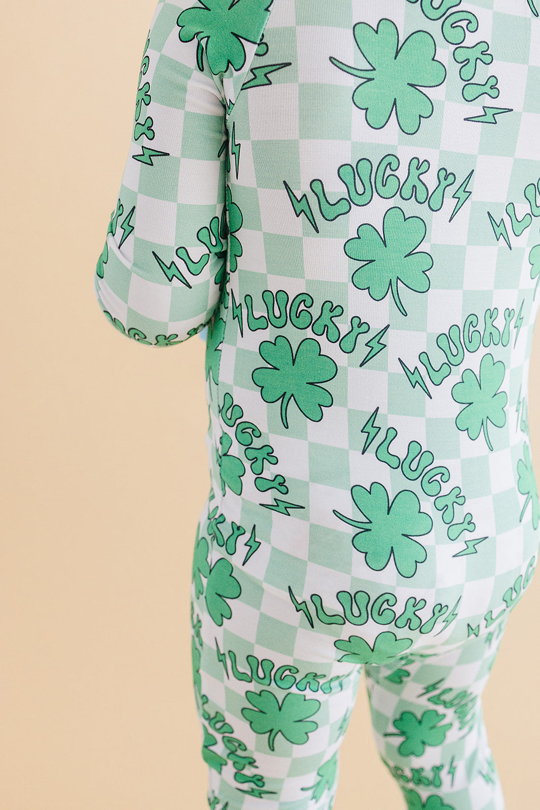 Bamboo Zip Romper | Lucky Shamrock