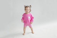 Biker Shorts Set | Pink
