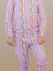 Bamboo Two Piece Set | Gingham & Flowers