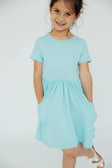 Aqua S/S Pocket Twirl Dress