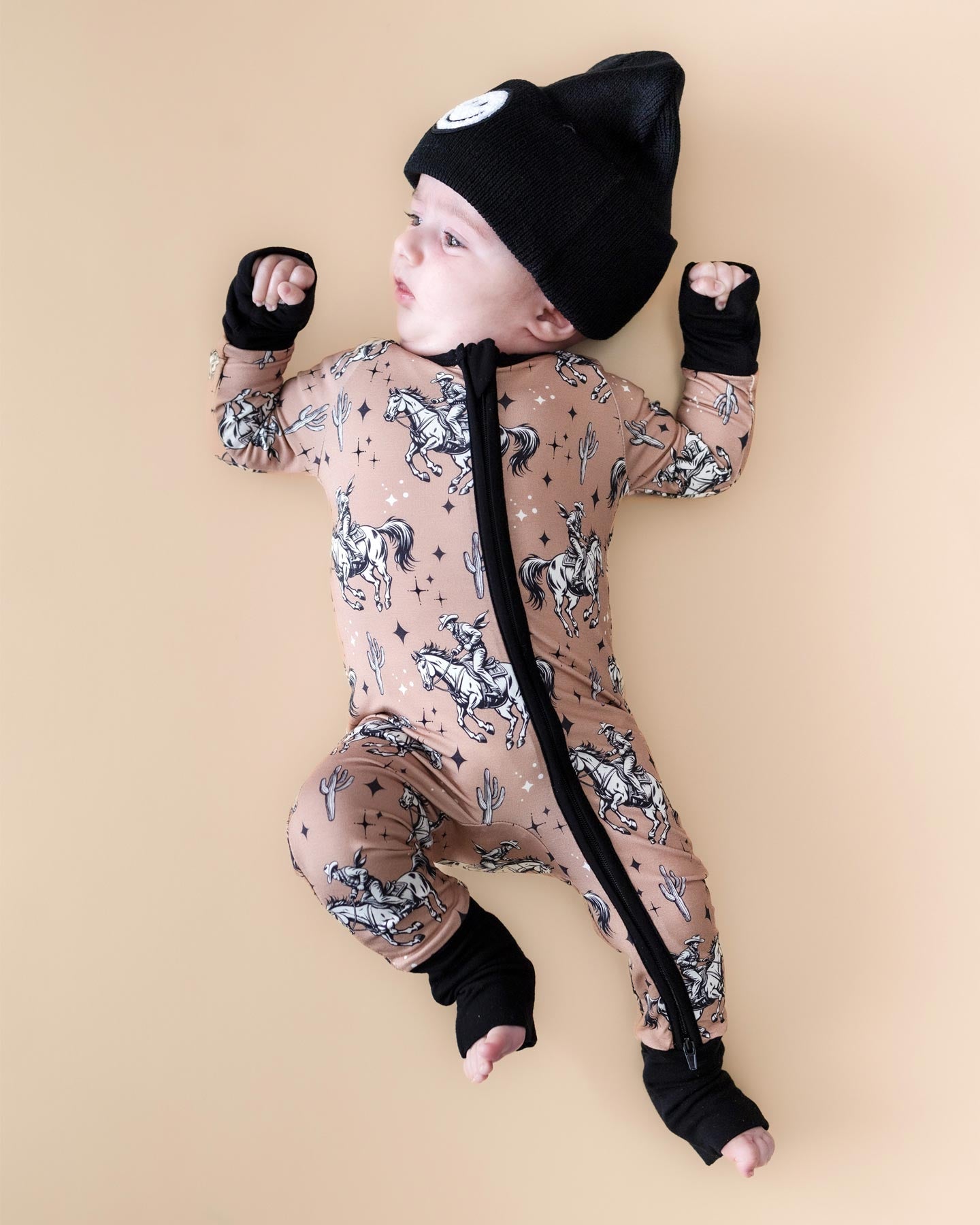Bamboo Zip Romper | Desert Cowboy