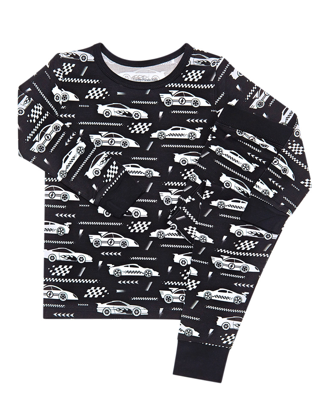 Bamboo Two Piece Set | Race Cars
