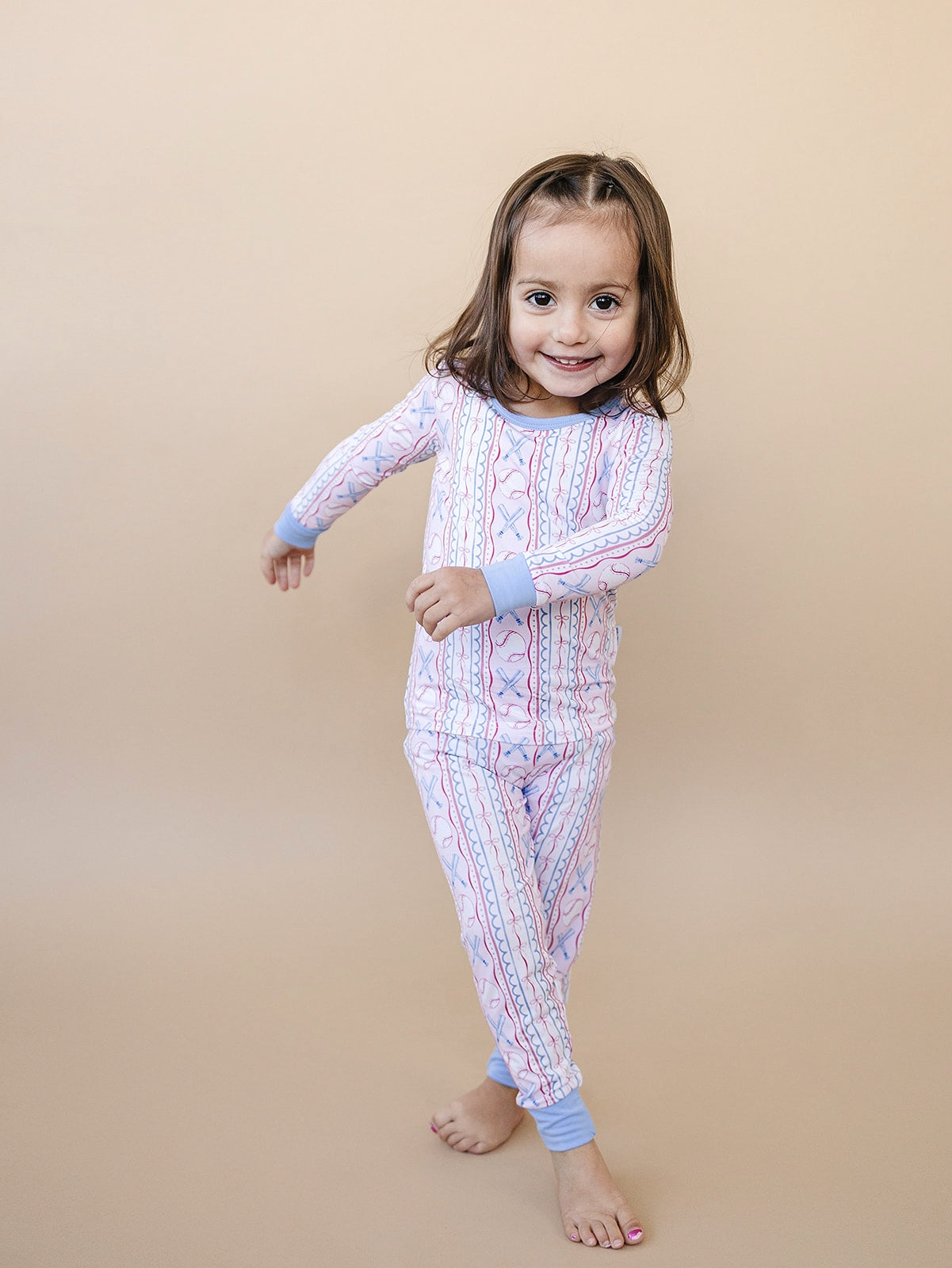 Bamboo Two Piece Set | Baseball Girl