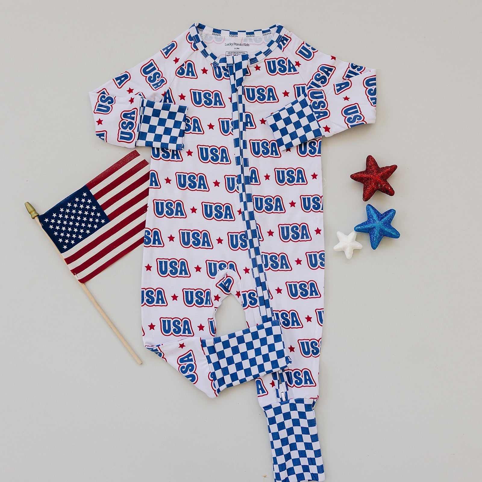 Bamboo Zip Romper  | USA