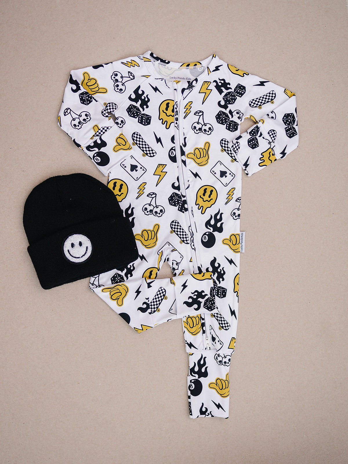 Bamboo Zip Romper | Lucky Vibes