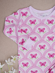 Bamboo Two Piece Set | Pink Butterfly