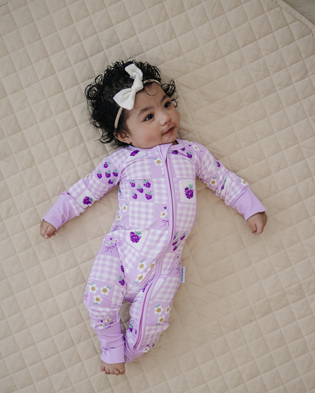 Bamboo Zip Romper | Raspberry