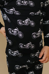 Bamboo Two Piece Set | Born to Ride Black