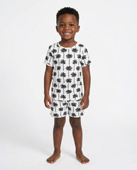 Bamboo Shorts Set | Palm Style White